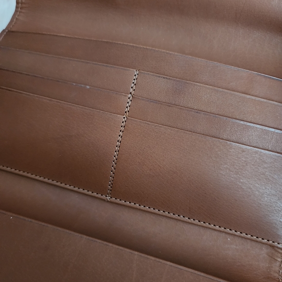 Coach Vintage Water Buffalo Leather Flap Snap Wallet Trifold - Picture 9 of 16